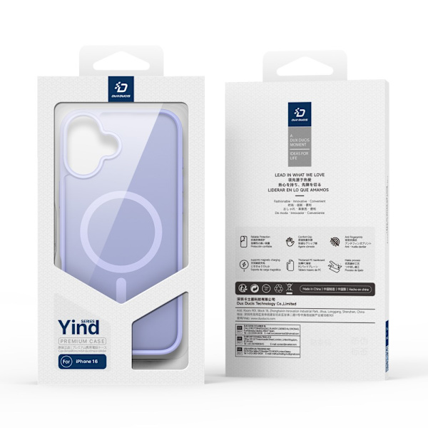 DUX DUCIS iPhone 16 Yind Series Matt Finish Skal - Lila Lila