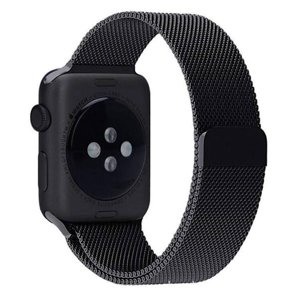SKALO Milanese Loop Apple Watch Series 7-9 41mm - Fler färger Svart