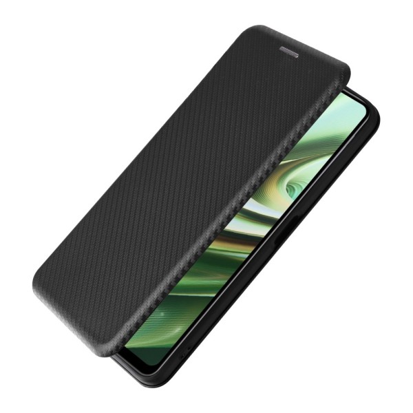 SKALO OnePlus Nord CE 3 Lite 5G Carbon Fiber Plånboksfodral - Sv Svart