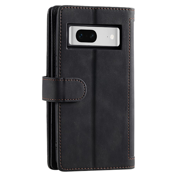 SKALO Google Pixel 9/9 Pro Big Wallet 9-FACK Plånboksfodral - Svart Svart