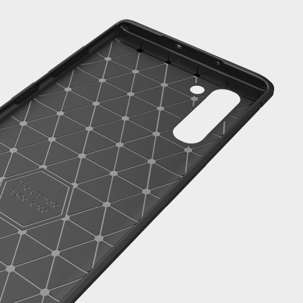 Iskunkestävä Armor Carbon TPU-kotelo Samsung Note 10 - lisää värejä Black