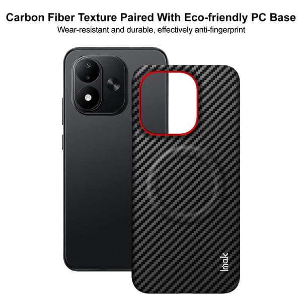 IMAK Ruiyi Series Cover til Xiaomi Redmi Note 17 - Sort Black