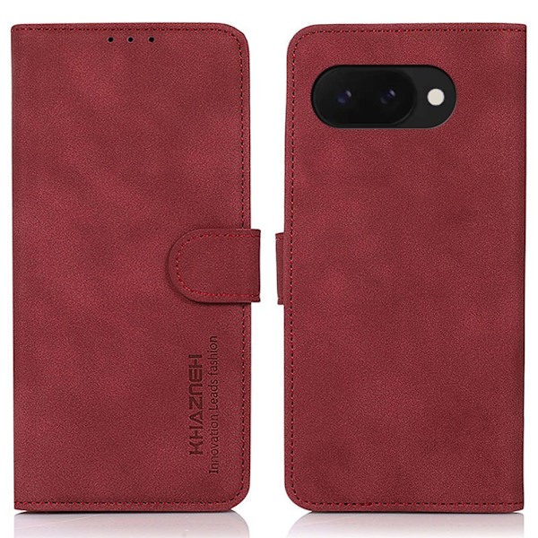 SKALO Google Pixel 9a KHAZNEH Lompakkokotelo - Punainen Red
