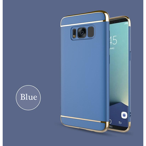 Design skal 3 i 1 guldkant till Samsung Galaxy S8 PLUS - fler färger Blå