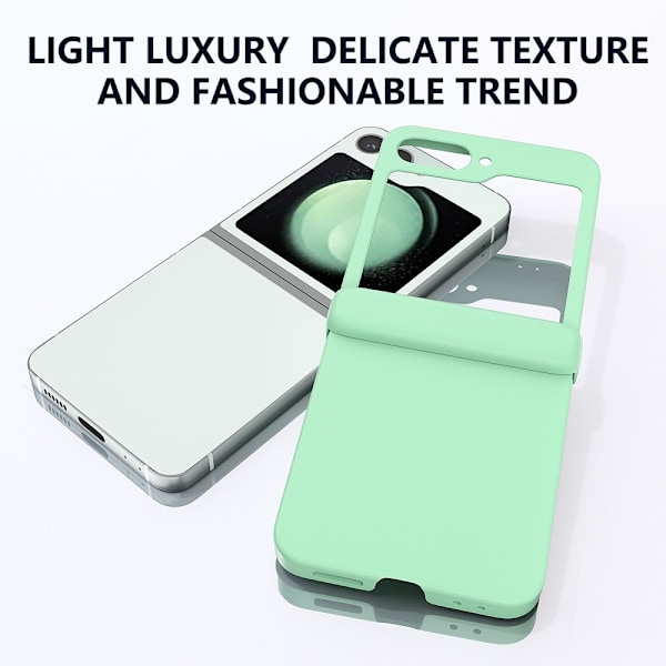 SKALO Samsung Z Flip6 Ultratynd Skin-touch Fold Cover - Turkis Turquoise