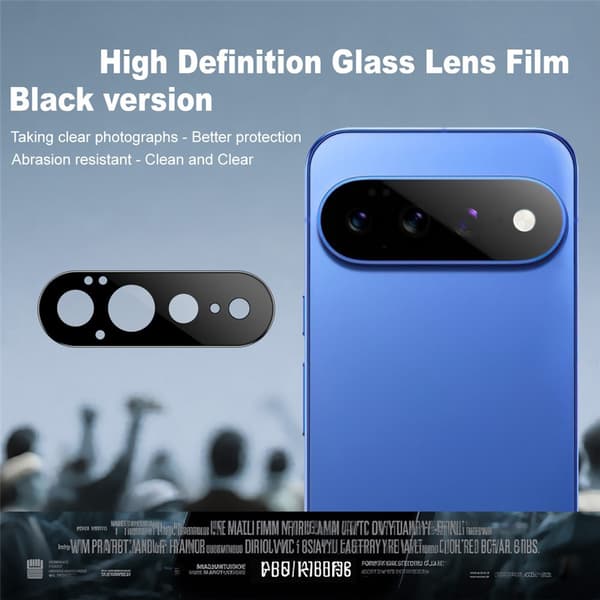 IMAK Kamerabeskyttelse af hærdet glas til Google Pixel 11 Pro XL - Sort Black