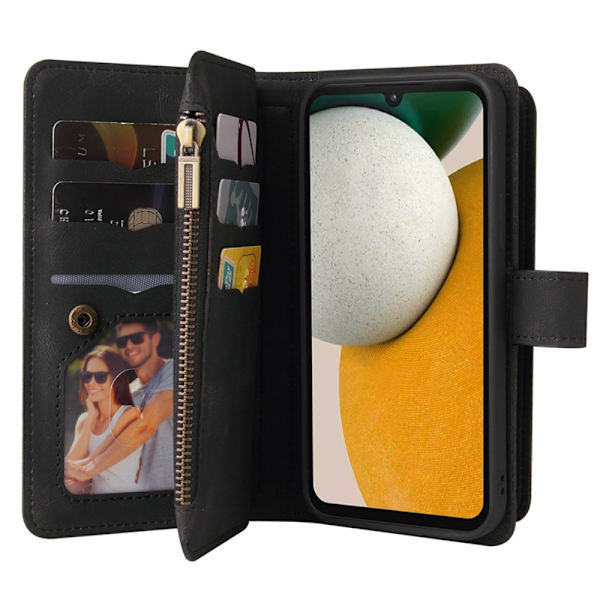 SKALO Samsung A15 4G Big Wallet 17-RUM Pungetui - Sort Black