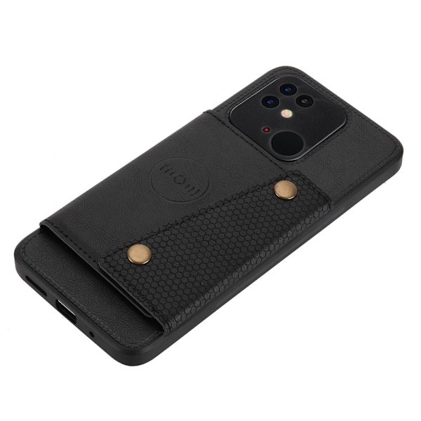 SKALO Xiaomi Redmi 10C PU-læder Cover med Pung - Sort Black