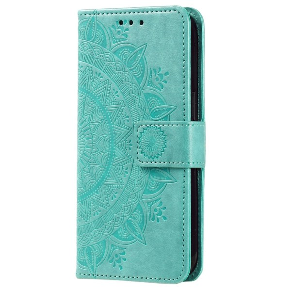 SKALO Samsung S23 Mandala Flip Cover - Turkis Turquoise