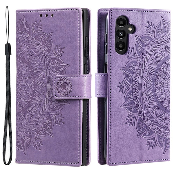 SKALO Samsung S25+ Mandala Flip Cover - Lilla Purple