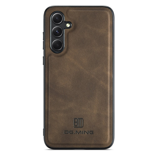 DG.MING Samsung A16 Premium PU-Läder Hybrid Skal - Mörkbrun Mörkbrun