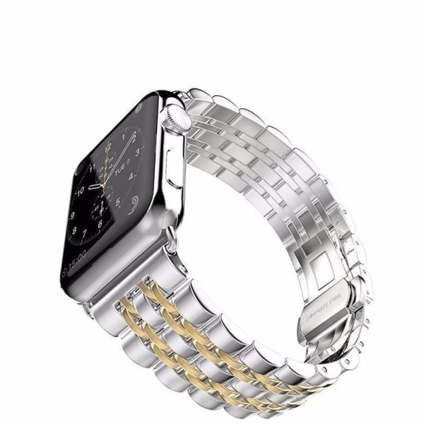 SKALO metal armbånd 5-link Apple Watch 38/40/41mm - Vælg farve Gold