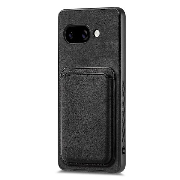 SKALO Google Pixel 9a PU-læder magnetisk kortholder Cover - Sort Black