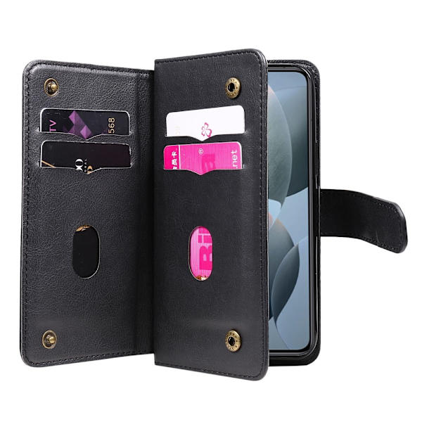 SKALO Xiaomi 14T 10-FACK Plånboksfodral - Svart Svart