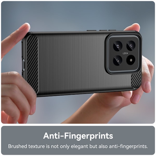 SKALO Xiaomi 14 5G Armor Carbon Stöttåligt TPU-skal - Fler färger Svart