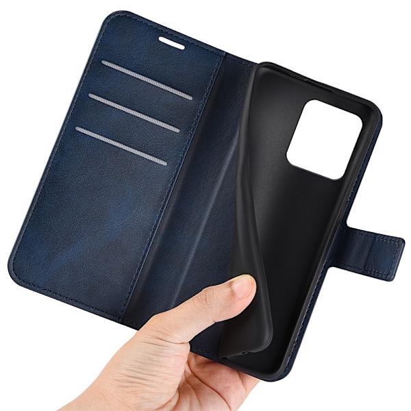 SKALO Motorola ThinkPhone 5G Premium Wallet Lompakkokotelo - Sininen Blue