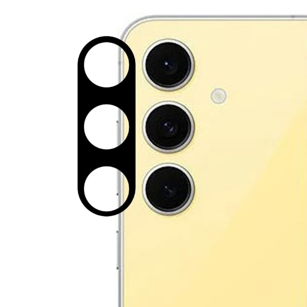 SKALO Samsung Galaxy S24 FE 3D Linsskydd/Kameraskydd Härdat Glas - Svart Svart