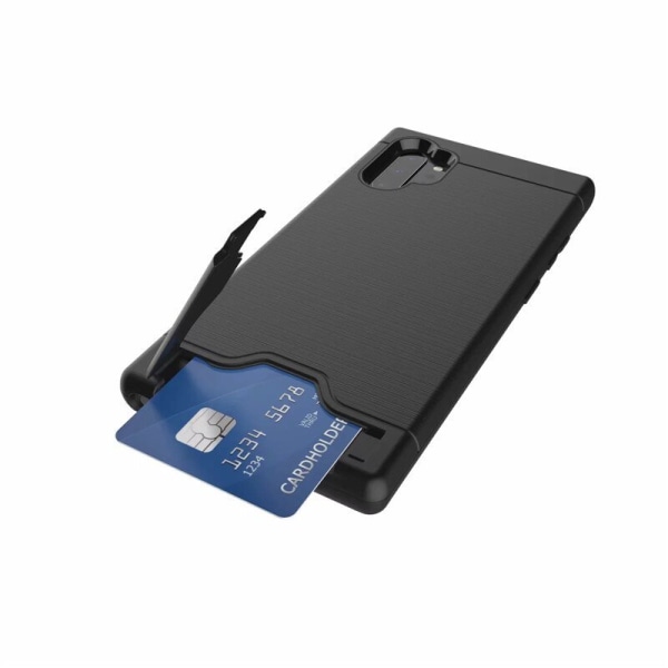 Samsung Note 10 PLUS | Panser skal | Kortholder - flere farver Blue