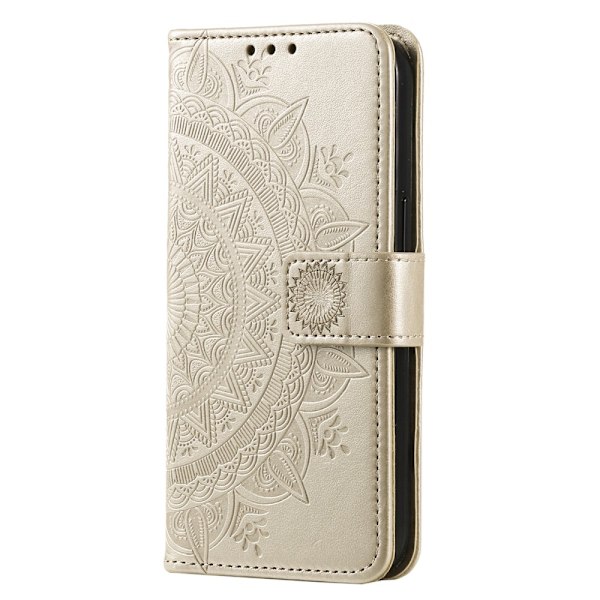 SKALO Xiaomi Redmi 14C Mandala lompakkokotelo - Kulta Gold