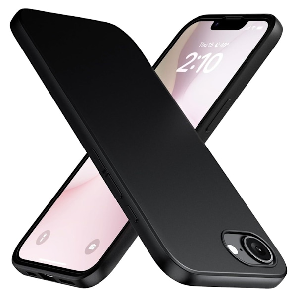 SKALO iPhone 16e Matsort Ultratynd TPU Cover - Sort Black