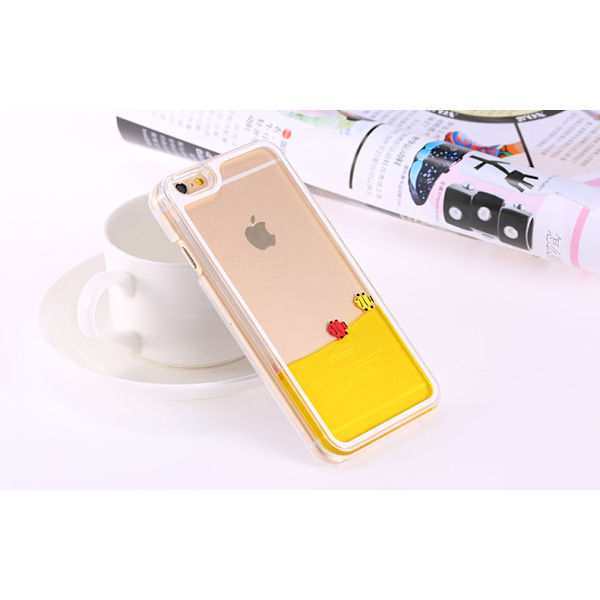 Flytande Akvarium Fisk Skal iPhone 6/6S Yellow
