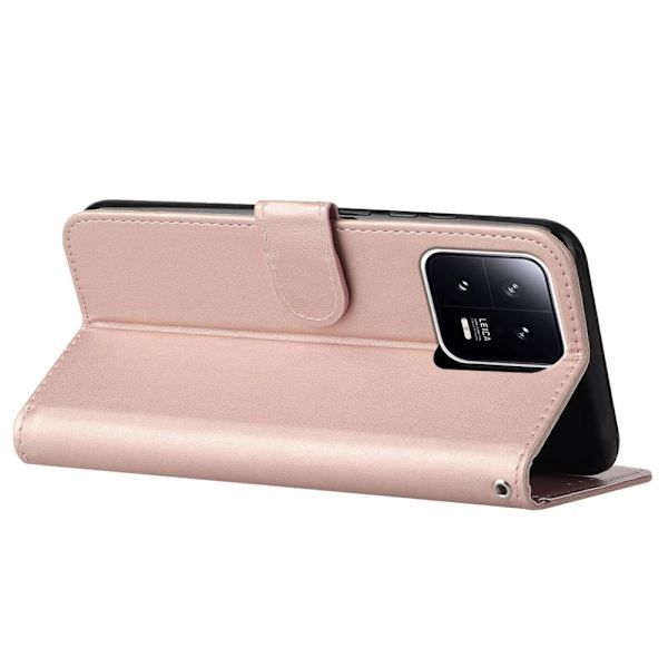 SKALO Xiaomi 13 5G Plånboksfodral i PU-Läder - Roséguld Rosa guld