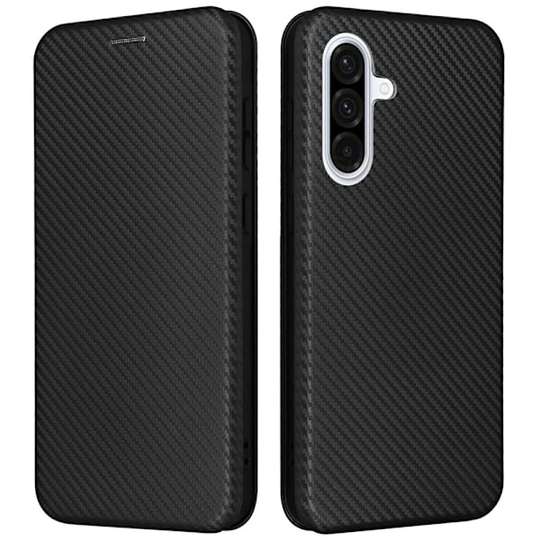 SKALO Samsung A26 5G Carbon Fiber Plånboksfodral - Svart Svart