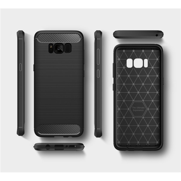 SKALO Samsung S8 Armor Carbon Stødsikker TPU-cover - Vælg farve Red