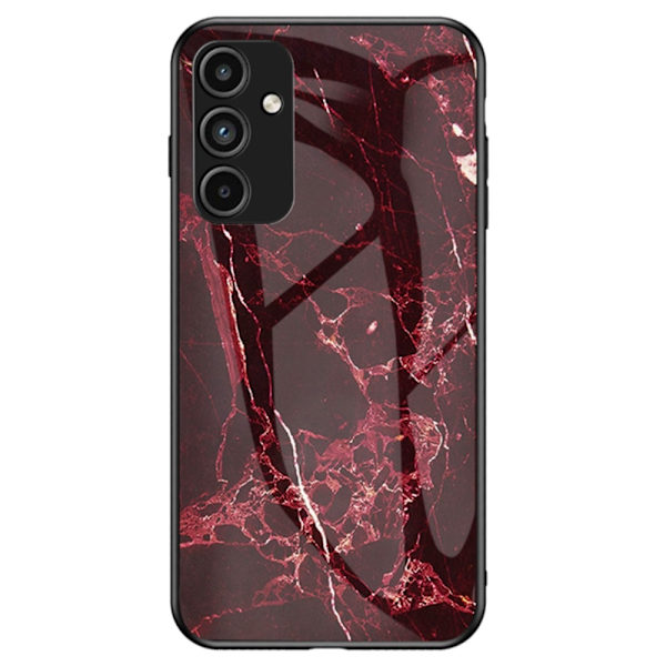 SKALO Samsung A15 4G Marmor Härdat Glas TPU-skal - Motiv 1 multifärg