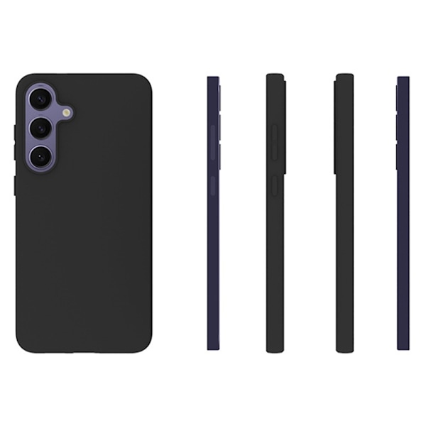 SKALO Samsung S25+ Mattsvart Ultratunn TPU Skal - Svart Svart