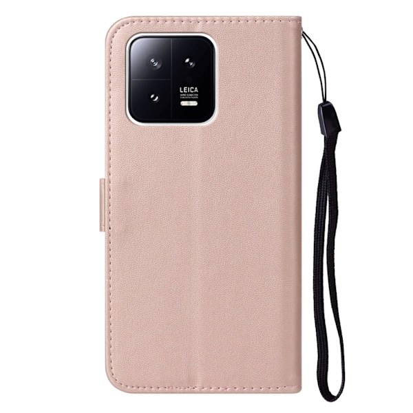 SKALO Xiaomi 13 5G Plånboksfodral i PU-Läder - Roséguld Rosa guld