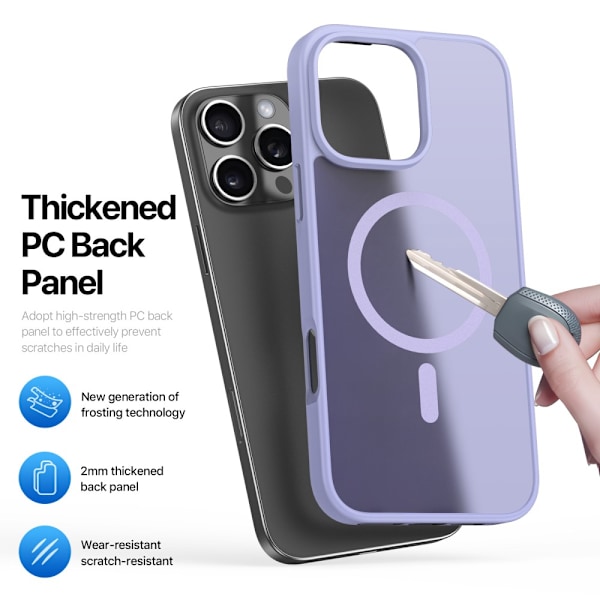 DUX DUCIS iPhone 16 Pro Yind Series Matta viimeistely Suojakuori - Violetti Purple