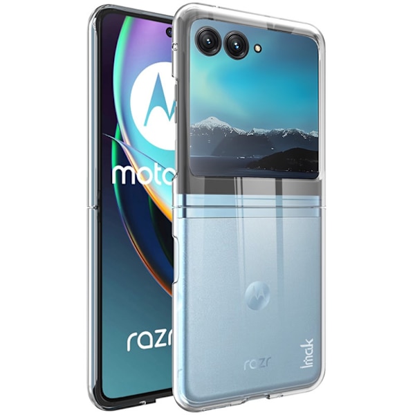 IMAK Motorola Razr 40 Ultra 5G Crystal Case II Pro 2-Delta Suojakuori - Läpinäkyvä Transparent