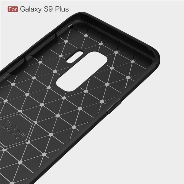 SKALO Samsung S9 Plus Armor Carbon Stødsikker TPU-cover - Vælg f Black