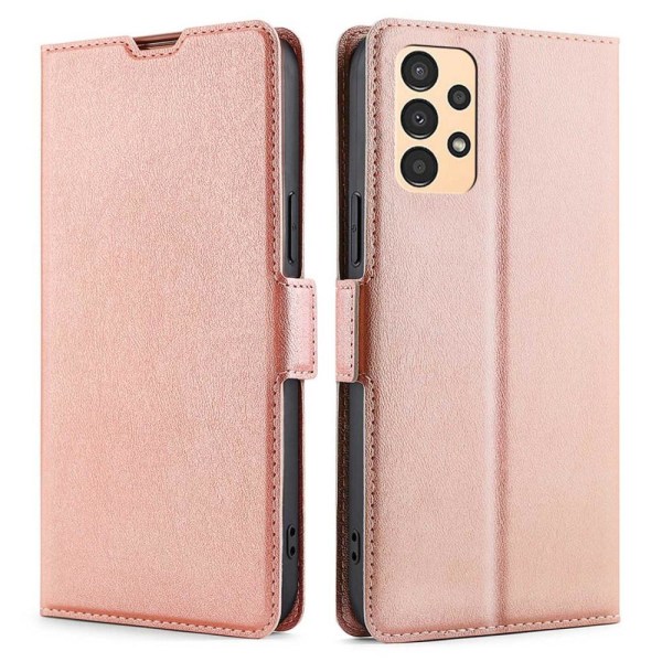 SKALO Samsung A13 4G Ultrathin Premium Wallet Case - Pinkki Pink