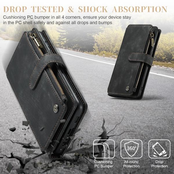 CaseMe Samsung A34 5G CaseMe Big Wallet Lompakkokotelo - Musta Black