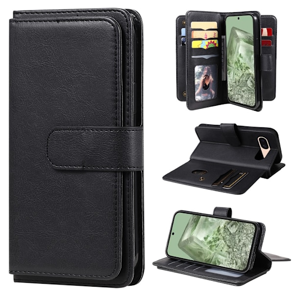 SKALO Google Pixel 8a 10-RUM Flip Cover - Sort Black