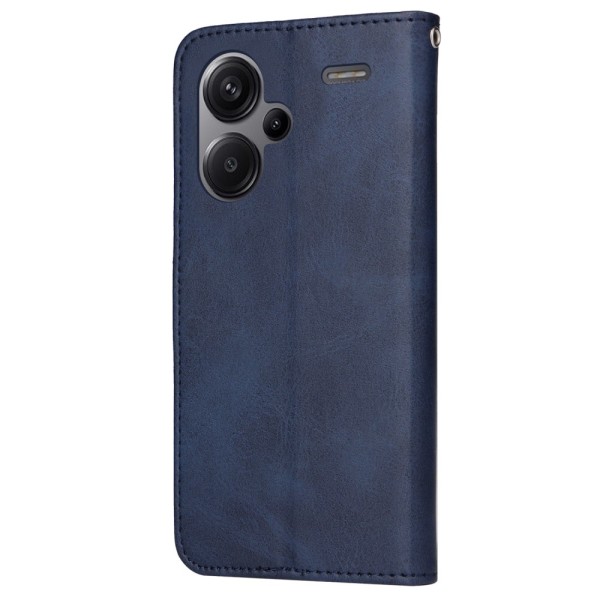 SKALO Xiaomi Redmi Note 13 Pro+ PU-læder Pungetui - Vælg farve Blue