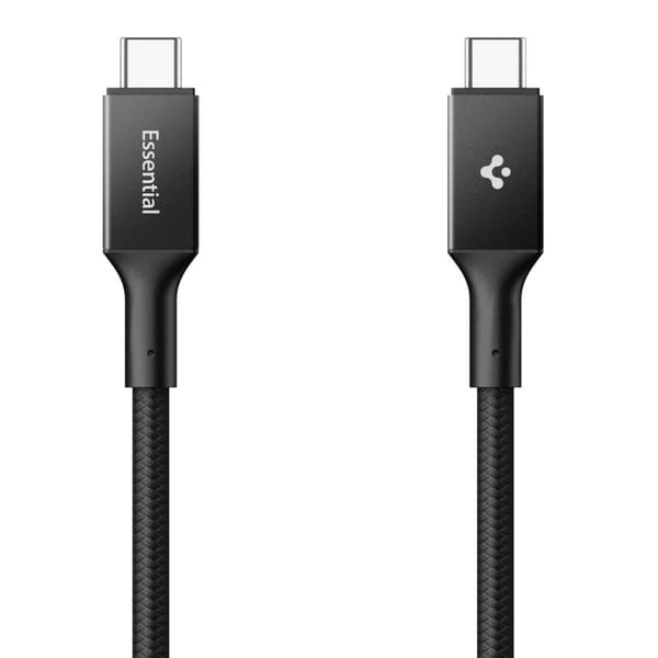 Spigen EB10015CC Essential USB-C-kabel 100W 1.5m - Sort Black