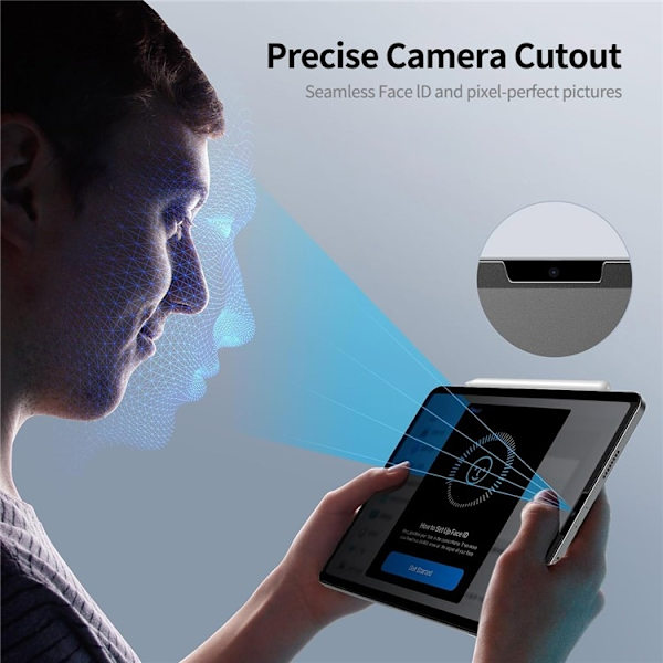 SKALO iPad 10.9 (2022) ENKAY HAT PRINCE Privacy Hærdet Glas - Sort Black