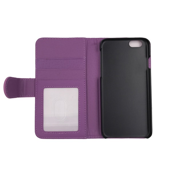 Lompakkokotelo 4 lokeroa iPhone 6 / 6S - enemmän värejä Purple