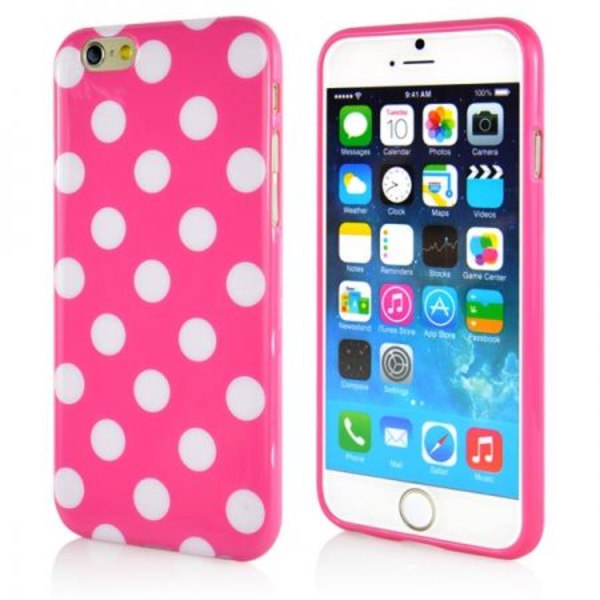 Polka TPU Skal till iPhone 6/6S Green