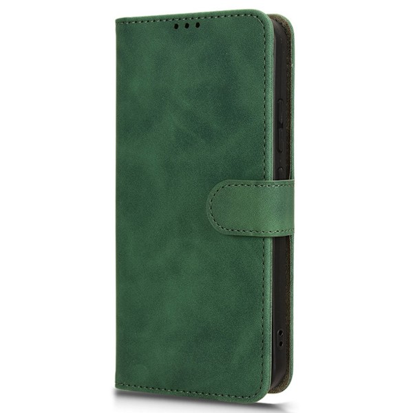 SKALO Samsung Xcover 7 Matt PU-Läder Plånboksfodral - Grön Grön