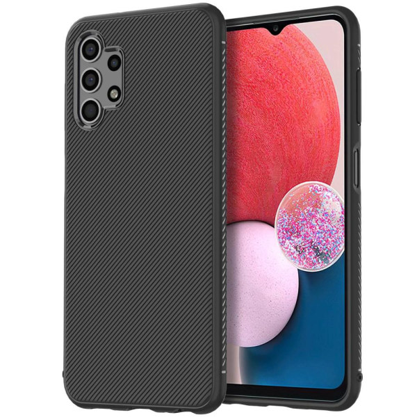 SKALO Samsung A13 4G Twill TPU kuori - - Musta Black