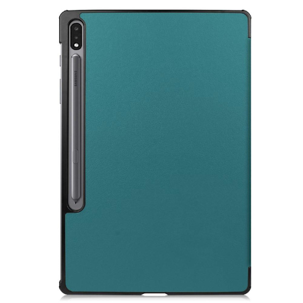 SKALO Samsung Tab S7 FE Trifold Fodral - Grön Grön
