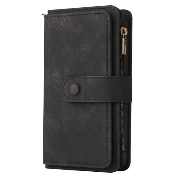 SKALO Google Pixel 8a Big Wallet 17-lokeroa Lompakkokotelo - Musta Black
