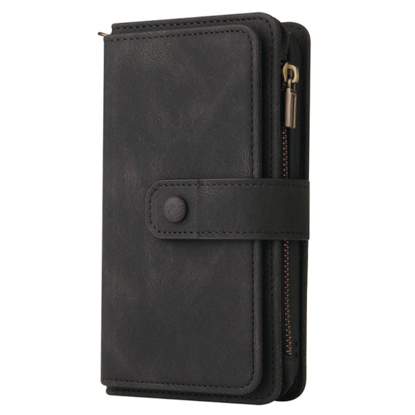 SKALO Google Pixel 8a Big Wallet 17-RUM Pungetui - Sort Black
