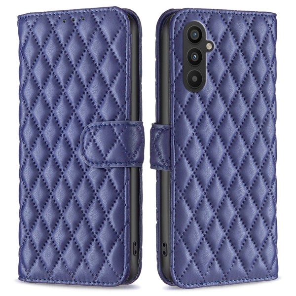 SKALO Samsung A25 5G BINFEN COLOR Quiltet Pung - Blå Blue