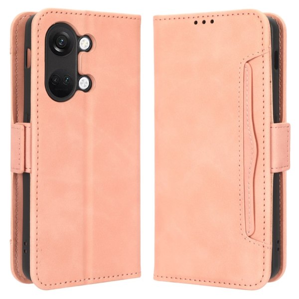 SKALO OnePlus Nord 3 5G / Ace 2V 6-lokeroa Lompakkokotelo - Pink Pink