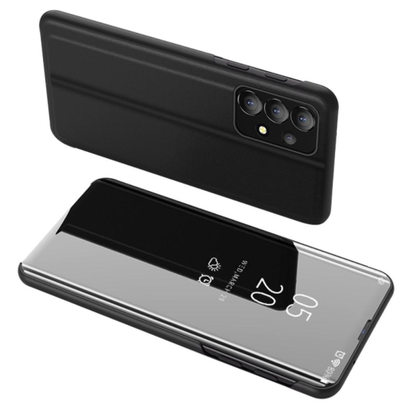 SKALO Samsung A13 4G Clear View Mirror Etui - Sort Black
